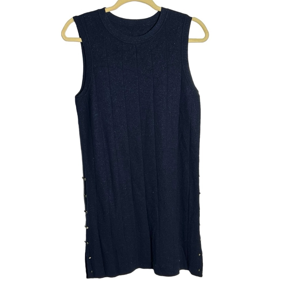 PSALTER Sleeveless Metallic Shimmer Sweater Dress, EU 38
